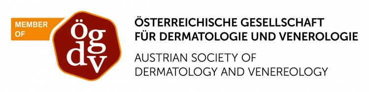 Logo Mitglied der österreichischen Gesellschaft für Dermatologie und Venerologie